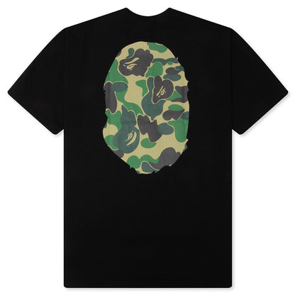 ABC Camo Big Ape Head Tee - Black/Green