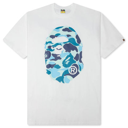 ABC Camo Big Ape Head Tee - White/Blue