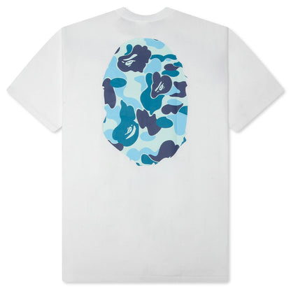 ABC Camo Big Ape Head Tee - White/Blue
