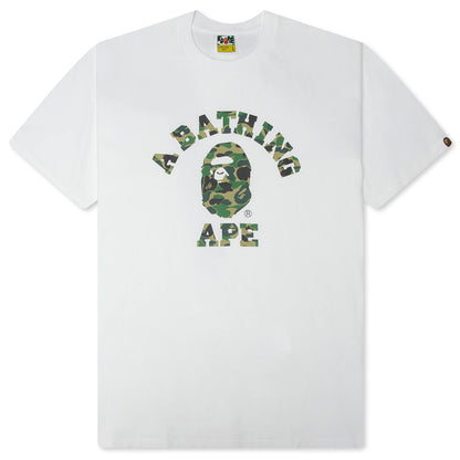 ABC Camo College Tee - White/Green
