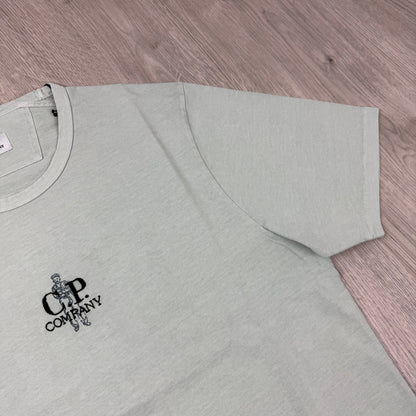 CP Company Embroidered Sailor T-Shirt - Misty Blue