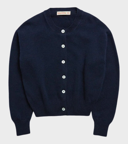 Ada Crewneck Cardigan Navy