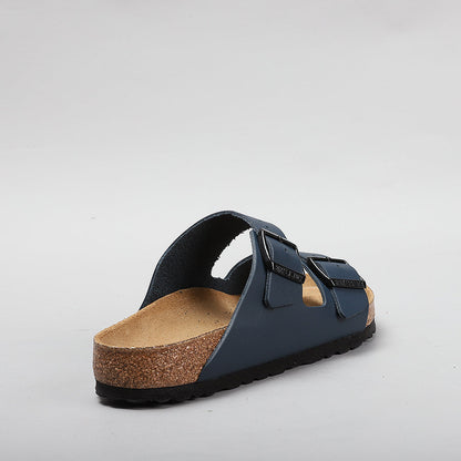 BIRKENSTOCK - ARIZONA 51151 - BLUE NATURAL LEATHER