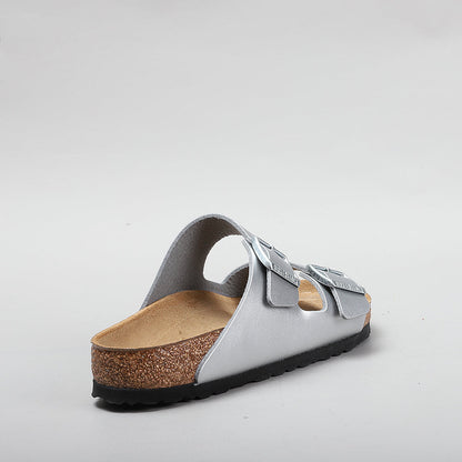 BIRKENSTOCK - ARIZONA 1012282 - SILVER SANDALS