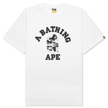 ABC Camo College Tee - White/Gray
