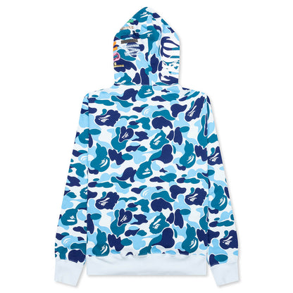 Abc Camo Tiger Full Zip Hoodie - Blue