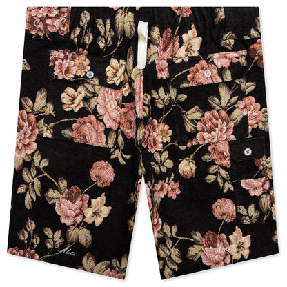 Abc. Floral Jacquard Waterproof Shorts - Black