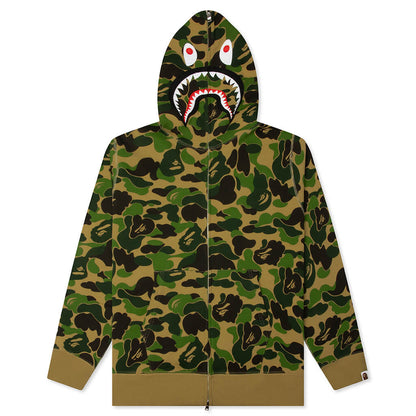 ABC Camo 2nd Shark Full Zip Hoodie - Green