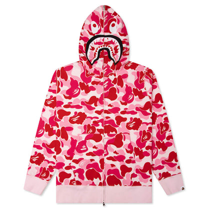 ABC Camo 2nd Shark Full Zip Hoodie - Pink