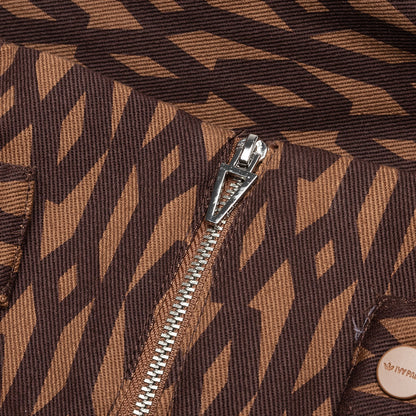 adidas Originals x Ivy Park Monogram Zipper Pant - Wild Brown/Night Red