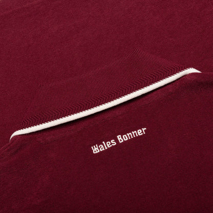 adidas Originals x Wales Bonner Terry Polo - Collegiate Burgundy