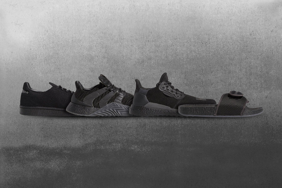 adidas Originals x Pharrell Williams Chancletas Hu Slide - Core Black