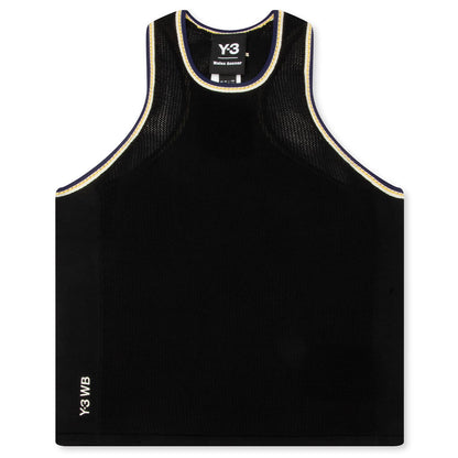 adidas Y-3 x Wales Bonner Women's Y3 Knitted Tank - Black