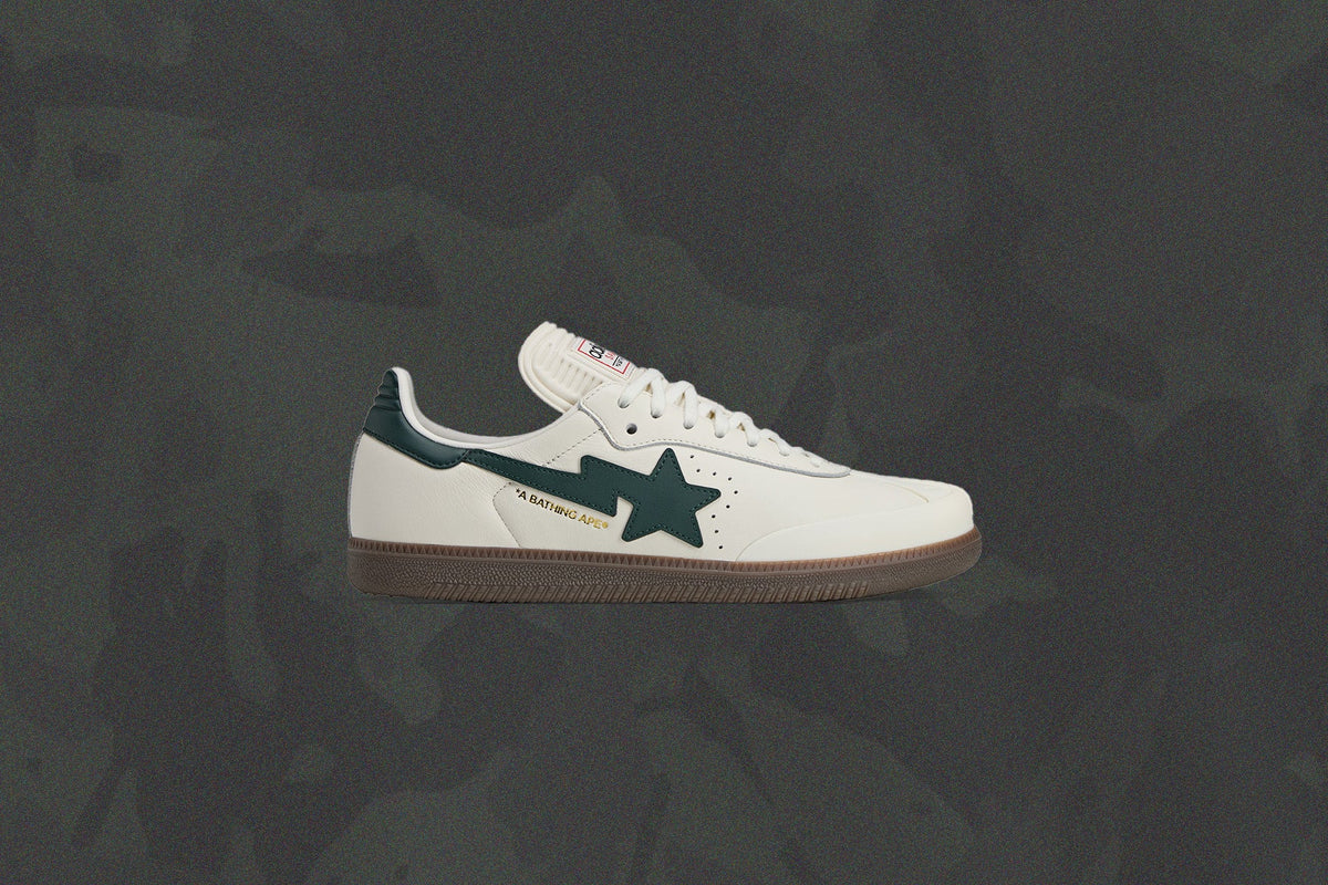 adidas Originals x BAPE Samba - Off White/Shadow Green/Gum