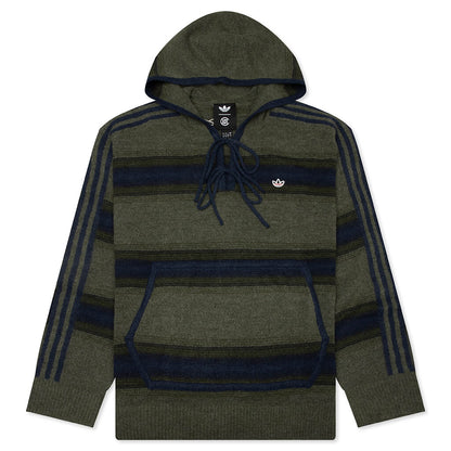 adidas Originals x CLOT by Edison Chen Baja Hoodie - Trace Khaki/Tech Indigo