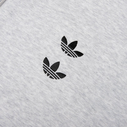 adidas Originals x Willy Chavarria Full Zip Logo Hoodie - Light Grey Heather