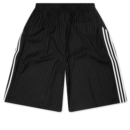 adidas Originals x Willy Chavarria Pinstripe Shorts - Black/White