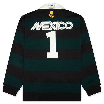 adidas Originals x Willy Chavarria Rugby - Black/Aurora Ivy
