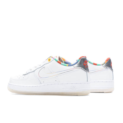 Air Force 1 LV8 (GS) - White/White/Midnight Navy