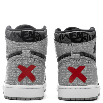 Air Jordan 1 Hi OG "Rebellionaire" - Black/White/Particle Grey
