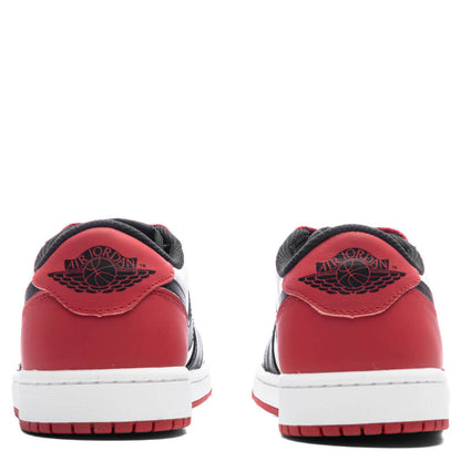 Air Jordan 1 Low OG 'Black Toe' - White/Black/Varsity Red