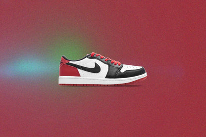 Air Jordan 1 Low OG (GS) - White/Black/Varsity Red
