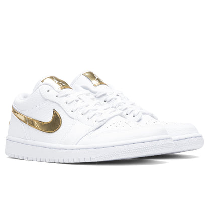 Women's Air Jordan 1 Low SE - White/Metallic Gold