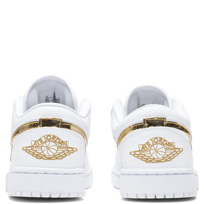 Women's Air Jordan 1 Low SE - White/Metallic Gold