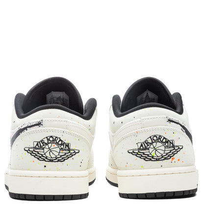 Air Jordan 1 Low SE 'Brushstroke' - Sail/Black/Total Orange