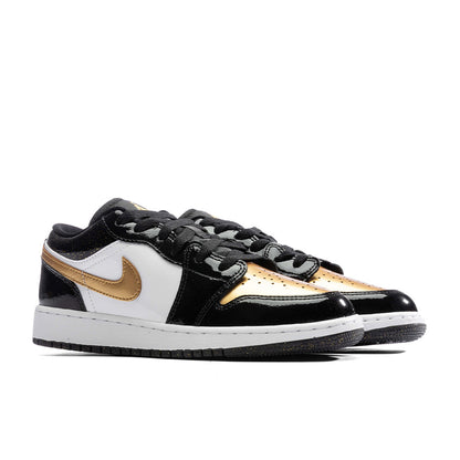Air Jordan 1 Low SE (GS) - Black/Metallic Gold/White