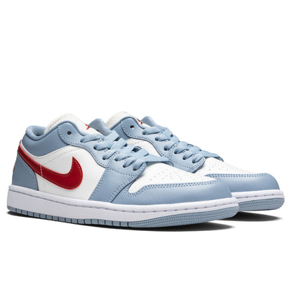 Women's Air Jordan 1 Low - Sail/Dune Red/Blue Grey/White