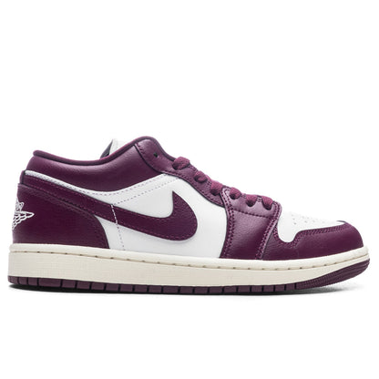 Women's Air Jordan 1 Low - White/Bordeaux/Sail