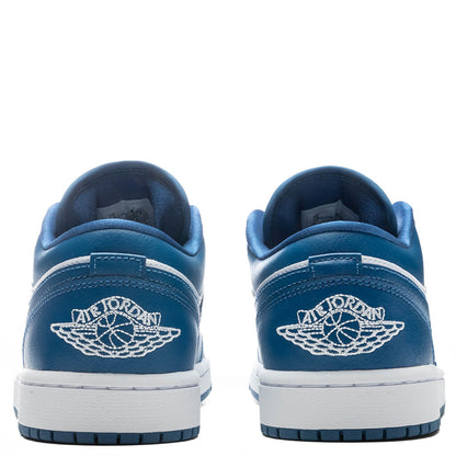 Women's Air Jordan 1 Low - White/Dark Marina Blue