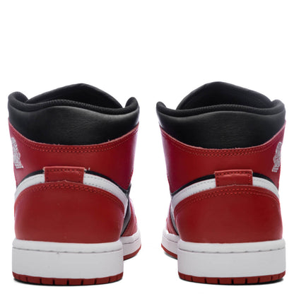 Air Jordan 1 Mid - Black/White/Gym Red