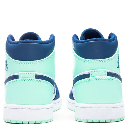 Air Jordan 1 Mid - Mystic Navy/Mint Foam/White