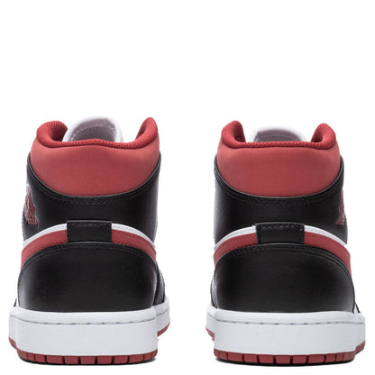 Air Jordan 1 Mid - White/Gym Red
