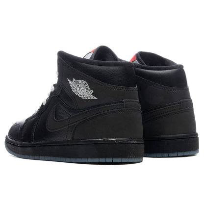 Air Jordan 1 Mid 'Black Metallic Reimagined' - Black/White/Wolf Grey