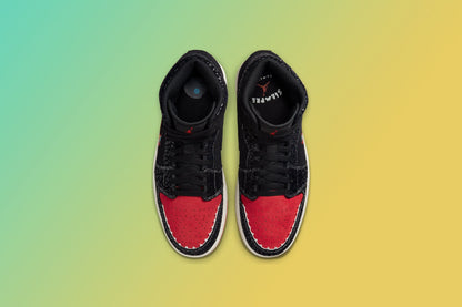 Air Jordan 1 Mid SE "Siempre Familia" - Black/Chile Red