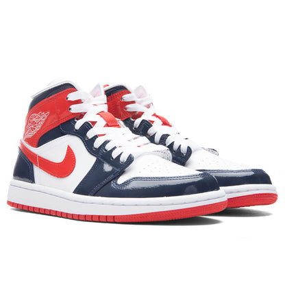 Women's Air Jordan 1 Mid SE - Midnight Navy/University Red