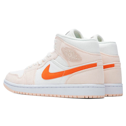 Women's Air Jordan 1 Mid SE - Sail/Orange Quartz