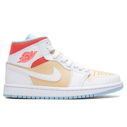 Women's Air Jordan 1 Mid SE - Sesame/White