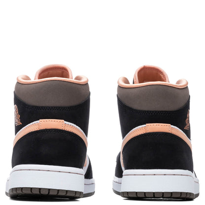 Women's Air Jordan 1 Mid SE - White/Apricot Agate