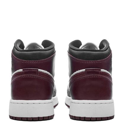 Air Jordan 1 Mid SE (GS) - White/Dark Pony/Black