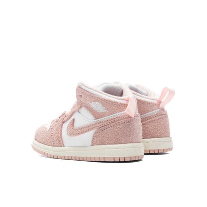 Air Jordan 1 Mid SE (TD) - White/Legend Pink/Sail