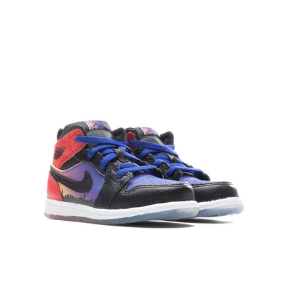 Jordan 1 Mid SS Skyline (TD) - Concord/Black/University Red