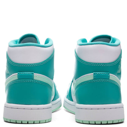 Women's Air Jordan 1 Mid - Washed Teal/Mint Foam/White