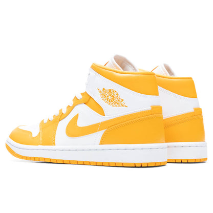 Women's Air Jordan 1 Mid 'University Gold' - White/University Gold/White