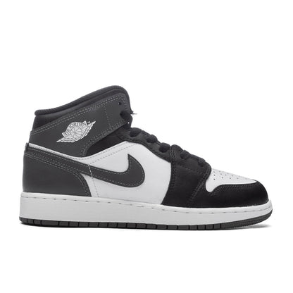 Air Jordan 1 Mid (GS) - Black/Iron Grey/White