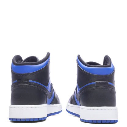Air Jordan 1 Mid (GS) - Black/Royal Blue/Black