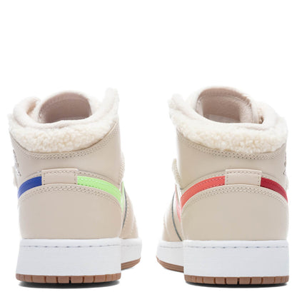 Air Jordan 1 Mid (GS) - Pearl White/Racer Blue/DK Driftwood
